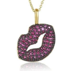 🎄🎅 🎁 RETIRED Melinda Maria Never Been Kissed Necklace